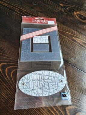 3D Stickers Sticko Inspirables Textured Dimensional Frames Tags Blue RETIRED #18